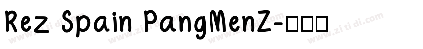 Rez Spain PangMenZ字体转换